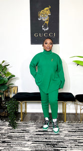 Arman Sleek 3 Piece Sweater Set ( Green)